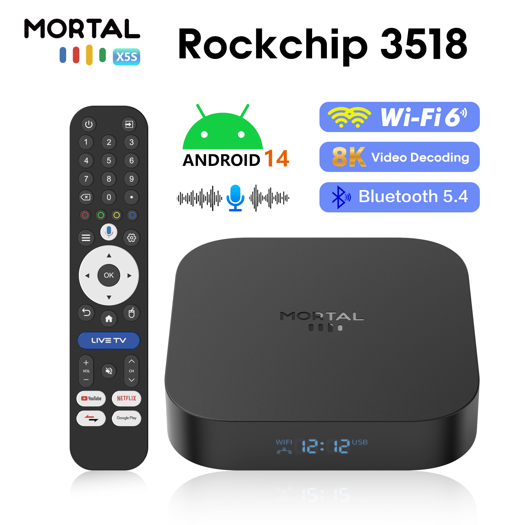 Radxa Rock 5B 16Gb - Mortal X5S – умная ТВ-приставка на